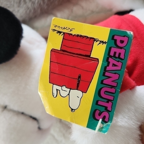 Vintage Snoopy  "Peanuts" Plush Valentines Charlie Brown Seasonal Christmas - Picture 5 of 9